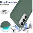 thumbnail image 2 of KOMI for Samsung Galaxy A35 5G Case: Dual Layer Protective Heavy Duty Cell Phone Cover Shockproof Rugged with Screen Protector - Military Protection Bumper Tough - Samsung Galaxy A35 5G 2024, Green, 2 of 5