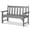 Gray, variant on Nalone Outdoor Bench, HDPE All Weather Patio Bench Load up to 800 Lbs, 2-Person Garden Bench Rot-Proof Fade Proof for Patio, Porch, and Park(White)