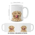 thumbnail image 4 of MUGBREW 11 Oz Ceramic Tea Cup Coffee Mug Full, Full Portrait Winking Golden Retriever, 4 of 7