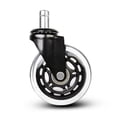 thumbnail image 3 of 5pcs Office Chair Wheels - Replacement Rubber Wheels - Universal Fit 3 Inch Chair Casters, Heavy-duty Chair Wheels, Noise Free, Fits 98% Chair, For Al, 3 of 5