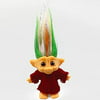 Red Lucky Troll Dolls,Cute Vintage Troll Dolls Chromatic Adorable for Collections, School Project, Arts and Crafts, Party Favors - 7.5" Tall(Include The Length of Hair) with Wool Clothes. (R