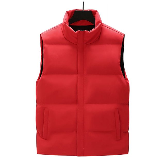Chaleco de algodón para hombre, ropa exterior de estilo primaveral y otoñal, ropa de algodón, chaleco de cuello moderno para hombre, chaleco de otoño e invierno, chaqueta