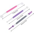 thumbnail image 2 of 3pcs Fondant Cake Decorating Tools, Fondant Stitching Wheel, Icing Modelling Tool, Cake Carving Tool, Fondant Cake Icing Quilting Tools Modelling Flower Patterns Pastry Carving Cutter, 2 of 8
