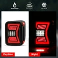 thumbnail image 4 of For Jeep Gladiator JT 2019-2021 LED Rear Tail Lights Sequential Lamps Black Housing/Smoke lens, 4 of 7