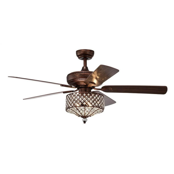 Irene Drum Shade Lighted Ceiling Fan In, Contemporary Rustic Ceiling Fans