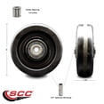 thumbnail image 2 of SCC - 5" Phenolic Wheel Only w/Roller Bearing - 3/8" Bore - 600 lbs Capacity, 2 of 2