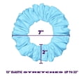 thumbnail image 5 of Scrunchies Cotton Knit Jumbo Size 3-Pack Ponytail Holder Made in USA Scrunchie King Blue Light, 5 of 6