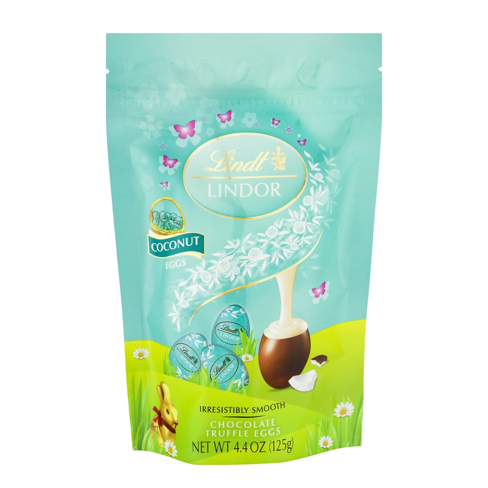 Lindt Lindor Coconut Chocolate Truffle Eggs, 4.4 Oz.