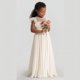 thumbnail image 3 of Vestido de encaje para niñas, Vestidos de fiesta de boda de flores para niños, Vestidos de tul con perlas para niñas, Vestidos de princesa para niños de verano, 3 of 5