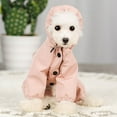 thumbnail image 4 of SPRING PARK Pet Dog Rain Coat Clothes Puppy Four-legged Waterproof Jacket Hooded Warm Raincoat for Autumn Winter, 4 of 7