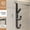 Black 3 hooks, variant on QHUDLV Over The Door Hanging Hook Back of Door Type Hat Coat Hanger Metal Hook Home