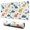 White Dinosaurs Palms-3, variant on Long Mouse Pads for Desk,White Dinosaurs Palms Stars Pattern Desk Mats on Top Of Desks, Desk Mouse Pad Extra Large with 3mm Non-Slip Base and Stitched Edge for Gaming,Office,Work,Home 31.5"x11.8"