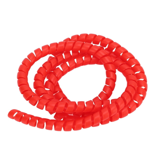 Spiral Brake Line Wrap, High Elasticity Spiral Cable Wrap For Electric Scooter Red
