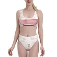 thumbnail image 2 of Goofa Cute Bathtub Pattern High Waisted Bikini Set - Two Piece Swimsuit for Women, Summer Bathing Suit,Trendy Swimwear-, 2 of 8