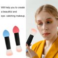 thumbnail image 3 of 2 Pcs Blush Brushes Double Headed Makeup Brushes Multifunctional Smudge Brushes for Beauty, 3 of 5