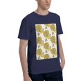 thumbnail image 2 of Bingfone Cartoon Honey Pot Bee Sunflower Men'S Loose Fit Short-Sleeve Pocket T-Shirt, 2 of 7