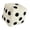 White, variant on Dices Pattern Accent Pillow Sturdy Soft Support for Reading Kids Play Area