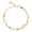 Shoushan stone, variant on 14K Gold Plated Virgin Mary Cross Bracelet with Natural Stone Beads for Women, Baptism & Confirmation Gifts