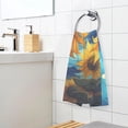 thumbnail image 3 of Coolnut Towels Set of 2 Sunflower Night Print for Bathroom Kitchen Travel 16×28 inch, Cotton Bath Towels Lightweight Quickdry for Bathroom Ktichen Travel SPA Gym, 3 of 6