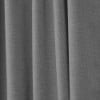 thumbnail image 4 of Nicole Miller Faux Linen Slub Textured Hidden Tab/Rod Pocket Top Light Filtering Curtain Panel Pair, 54"x84", Black Pearl, 4 of 8