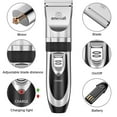 thumbnail image 4 of Oneisall P2 Low Noise Dog Grooming Kit, Rechargeable Cordless Dog Clippers for Grooming, Dog Grooming Clippers with 6 Guard Combs & 1 Steel Comb, Shaver Hair Clippers Set for Dogs Cats Pets - Silver, 4 of 8