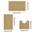 thumbnail image 3 of Dmlowu Bathroom Rugs Sets 3 Piece Thick Bathroom Rugs Extra Soft Non Slip Bath Mats for Bathroom Quicker Dry Shower Mat for Home Hotel, 3 of 9