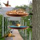 thumbnail image 3 of Nuevo comedero para pájaros de colibrí El innovador comedero de agua antihormigas se puede fijar en el árbol En stock Comedero para pájaros - Doble capa (2 soportes + 2 bandejas) TUNC Sencillez, 3 of 5