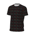 thumbnail image 6 of Wukai Red Poker Print Men's Short-Sleeved Mesh T-Shirt,Quick-Dry Short Sleeve Workout T-Shirt-, 6 of 8