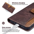 thumbnail image 4 of For Xiaomi Redmi Note 14 4G (164.84mm) Case RFID Blocking Color Splicing PU Leather Wallet Phone Cov, 4 of 5