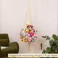 thumbnail image 2 of Novel Stuffed Animal Net or Hammock Macrame Toy Display- 6.5ft H,One Hook! Perfect for The Tiny Space in Corner,Wall Ceiling Hanging Net, Stuffies Animal Storage for Kid Room Bedroom Playroom Decor, 2 of 7
