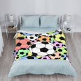thumbnail image 4 of LHSHID American Football Cool Sport Ball Throw Blanket Soft Bed Bedding Warm Cozy Plush Flannel Fleece Blankets Gifts for Kids Boys Teens Sofa Couch Bedroom Home Decor 50x60in, 4 of 6