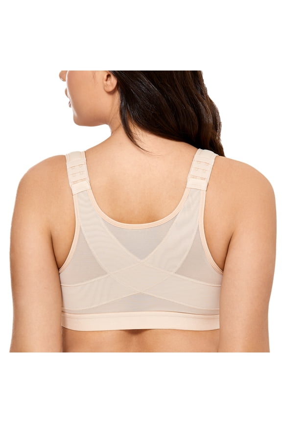 Women's Full Coverage Soft Cups Posture Bra Plus Size