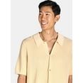 thumbnail image 4 of Tribekka 44 Men's Cotton Seed Stitch Button Front Polo Shirt, Sizes XS-2XL, 4 of 5