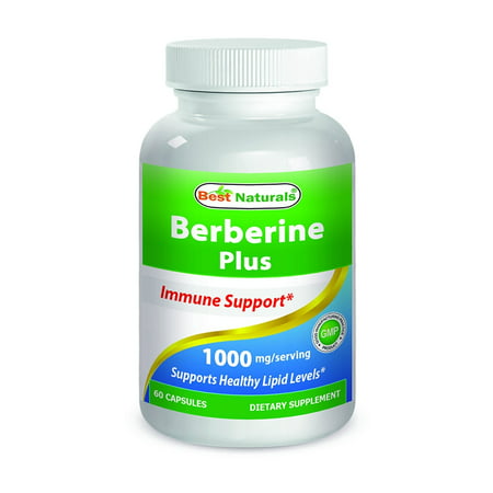 Best Naturals Berberine Plus 1000 mg per serving 60 Capsules - Berberine HCL Extract Helps Support Healthy Blood Sugar Levels, Digestion & (Best App To Help Gain Weight)