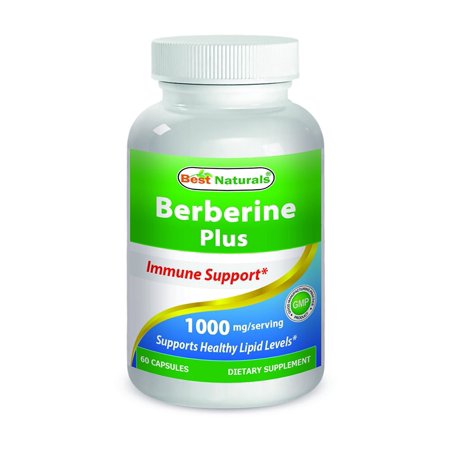 - Best Naturals Berberine Plus 1000 mg per serving 60 Capsules - Berberine HCL Extract Helps Support Healthy Blood Sugar Levels, Digestion & Immunity