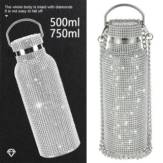 Ludlz Rhinestone Thermos Cup, Stainless Steel Thermal Bottle, High