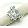 thumbnail image 3 of Fennco Styles Coastal Crab Metal Napkin Rings, Set of 4 - Silver Napkin Holders for Home Décor, Dining Table, Banquets, Family Gathering and Special Occasions, 3 of 15