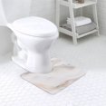 thumbnail image 3 of Evideco French Home Goods Marble Vein Contour Bath Mat 20x18 – Ultra Absorbent Quick Dry Rug with Anti-Slip Rubber Backing, 3 of 8
