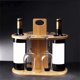 thumbnail image 4 of 4 Glass Rack And 2 Wine Bottle Holders Wine Glass Hanging Drying Stand Organizer Countertop Wine Rack Display Rack Bamboos, 4 of 6