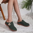 thumbnail image 6 of Hurxie Women Clogs-Comfortable Suede Mules Slippers Sandals Nurse Potato Shoes Unisex-Cushioned Cork-Footbed Army Green 7.5, 6 of 8