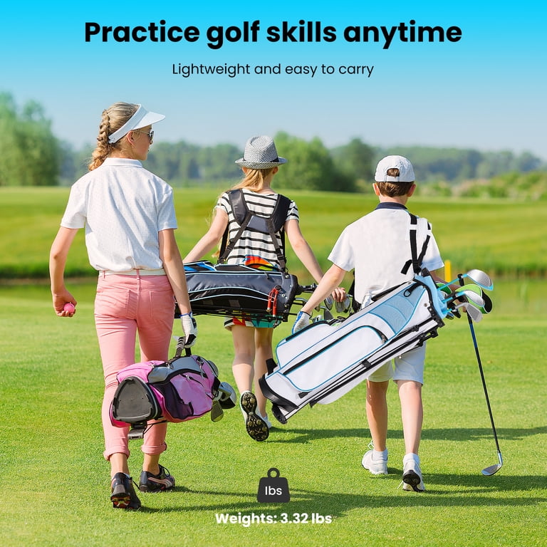 Naipo 6 Piece Junior Golf Club Set with Stand Bag, Light Blue photo 7