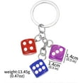 thumbnail image 5 of Magic 8 Ball Dice Keychain - y2k Lucky Star Dice Billiards Twinkling Stars a Pendant - Car Backpack for Handbags Women Men, 5 of 5