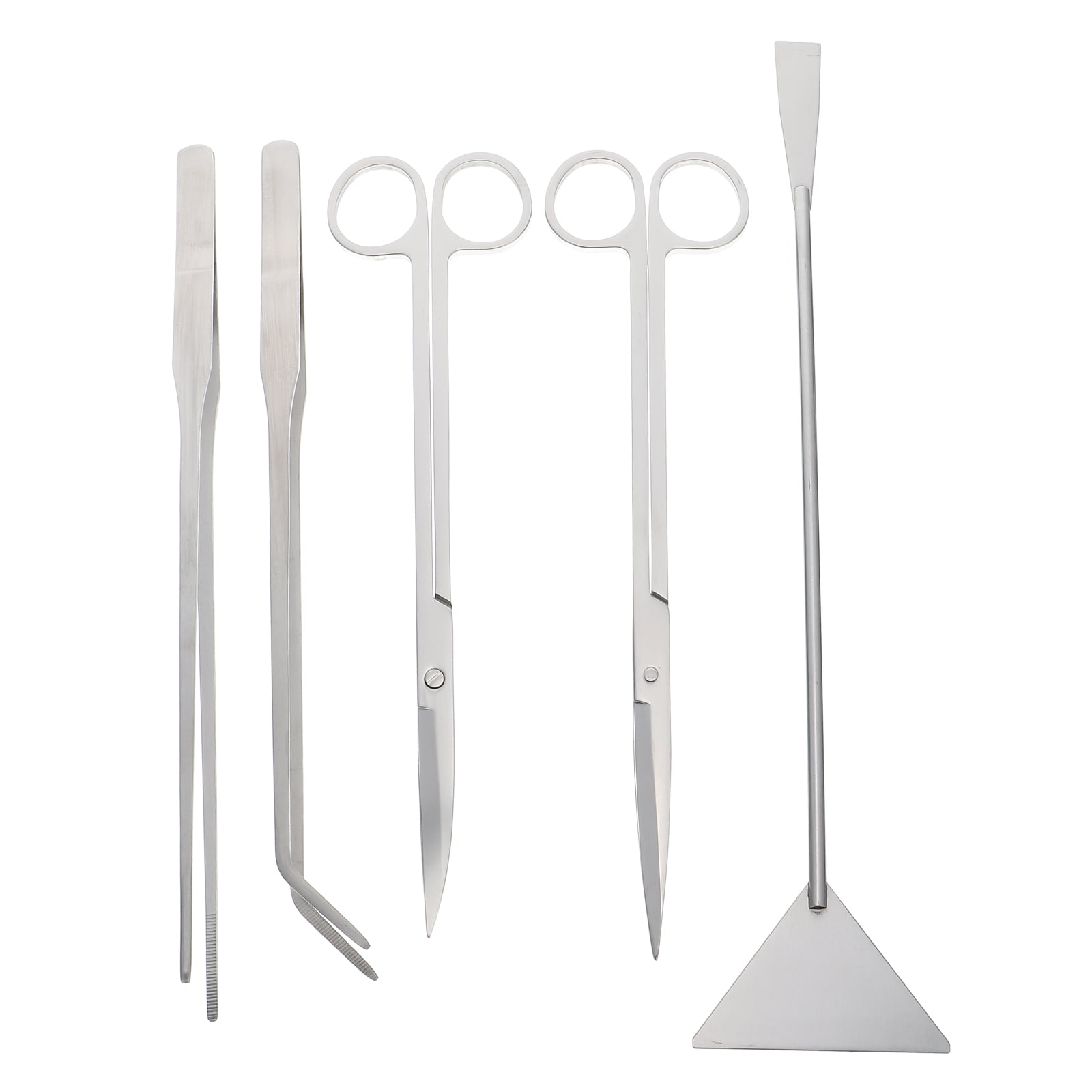 MOKKHNB 1Set Portable Long Aquarium Scissor and Stainless Steel Shovel for Accurate Plant Pruning