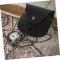 thumbnail image 4 of YISITIAN Watch Storage Case 3pcs Organizer Bag Watch Pouch Pocket Watch Case Metal Button Leather Black Chain Design Watch Container Vintage Watch Pouch CJ919-14834, 4 of 9