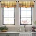 thumbnail image 3 of LALILO Kitchen Curtain Valance Beautiful Sunset Beach And Rod Pocket Window Curtain 52"x 18" Set of 2, 3 of 5