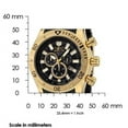 thumbnail image 3 of Invicta Men's 0140 Spider Collection Gold Tone Black Dial Rubber Strap Chronograph Watch, 3 of 4