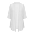 thumbnail image 6 of jiaxiM Lightweight Cardigans for Women 2026 Summer Chiffon Breathable Cardigan Half Sleeve Open Front Long Kimono Cover Ups, 6 of 6