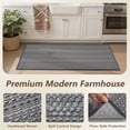 thumbnail image 5 of SIXHOME 17" x 30" Kitchen Rug and Mat Nonslip Stripes Indoor Floor Rug Gray, 5 of 7