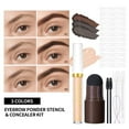 thumbnail image 6 of Bilqis Eyebrow Powder Concealer Set Contains 1 Concealer2.5ml 1 Eyebrow Powder 2 Eyebrow Brush 1 Elastic Rope 2 Cleaning Cotton Swab 12 Eyebrow Templates Of Shapes, 6 of 9