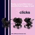thumbnail image 4 of Bugaboo Donkey 5 Mono Complete - Cochecito individual que se convierte en cochecito doble lado a lado, múltiples posiciones de asiento - Aluminio/Negro medianoche-Negro medianoche, 4 of 5